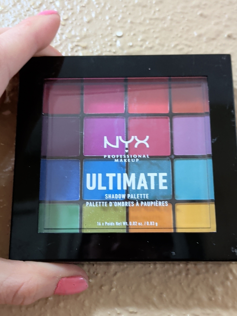 NYX Ultimate Eyeshadow Palette - Pink Purple Blue Green Orange Yellow